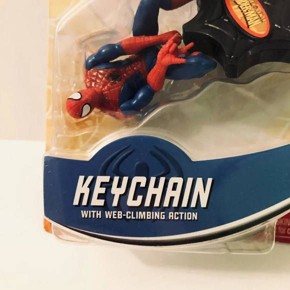 Spider Man Keychain with Web Climbing Action Spider Sense Spiderman - Picture 4 of 16